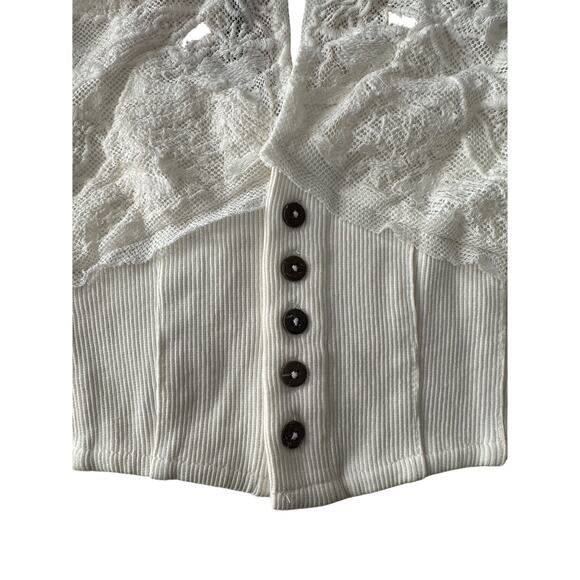 Free People Have My Heart Cropped Tank Top - Large - NEW - Picture 6 of 9